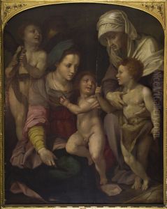 Madonna and Child with St. Elizabeth and infant John the Baptist