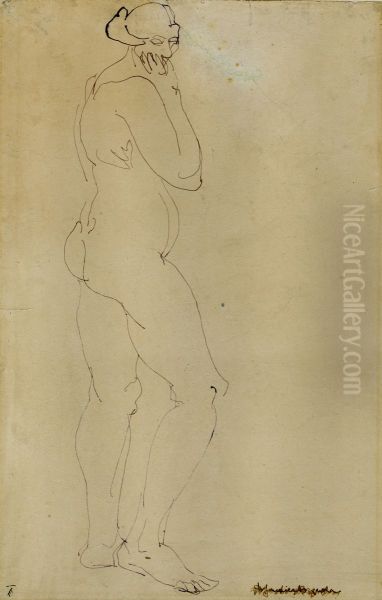 Standing Nude. - view 1