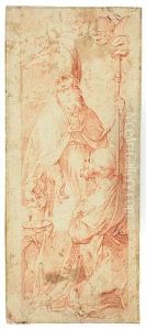 A Bishop Giving Alms To A Beggar
