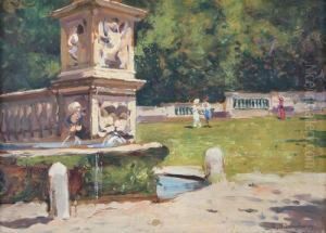 Figure In Giardino by Giuseppe Buscaglione