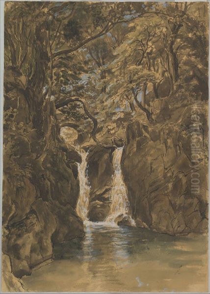 A View of Lower Rydal Falls, Cumbria - view 1