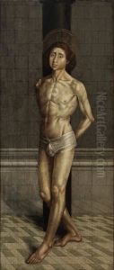 Saint Vincent tied to the column by Nuno Goncalves