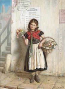The flower girl by William Baxter Collier Fyfe