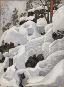 The Lair of the Lynx by Akseli Valdemar Gallen-Kallela