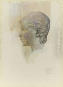 Head of a Putti by Joseph Lindon Smith