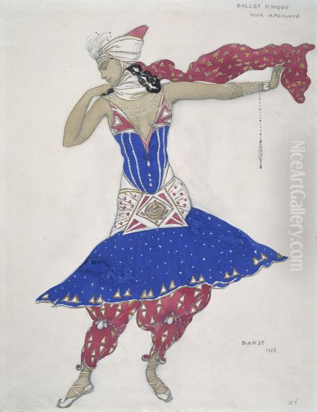 Anna Pavlova in the Ballet 'Oriental Fantasy' - view 1
