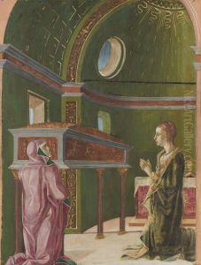 Saint Lucy and Saint Eutychia at the Shrine of Saint Agatha