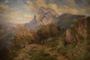QUESTO QUADRO FA RIFERIMENTO A MONTE CELESTE IL PAESE SULLA VETTA CIVITELLA DI SUBIACO IL LUOGO DOVE IL PITTORE HA PRESO SPUNTO PER DISEGNARLO MONTE CALVARIO IL PAESE OGGI SI CHIAMA BELLEGRA VICINO OLEVANO LUOGO CHE PAUL HA FREQUENTATO.