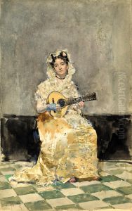 The Mandolin Player by Maria Fortuny Marsal