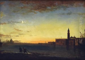 Twilight in Venice by Felix Ziem