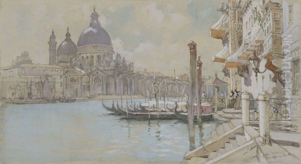 The Grand Canal with Santa Maria della Salute - view 1