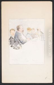 Table d'Hote by Joseph Lindon Smith