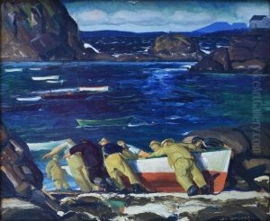 The Launching by George Wesley Bellows