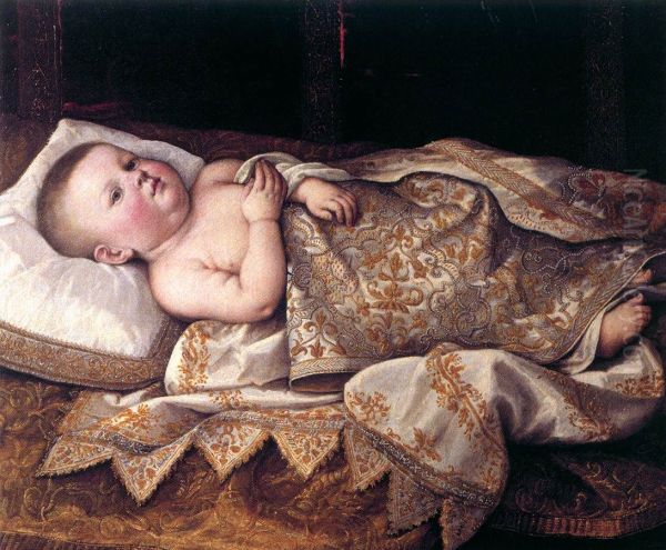 Portrait of Leopoldo de' Medici in swaddling - view 1