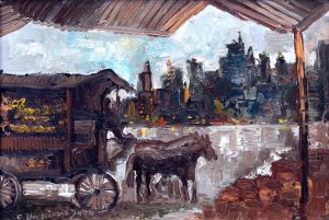 New York Cityscape by Francis Hopkinson Smith
