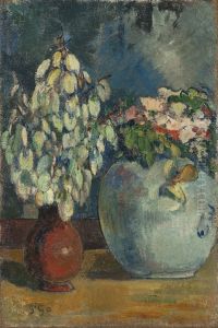 Two vases with flowers by Paul Gauguin
