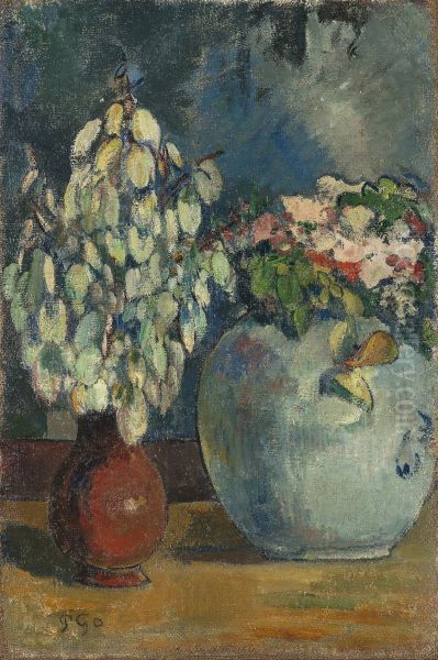 Deux vases de fleurs - view 1