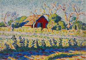 Old Barn at Sheepshead Bay by Oscar Bluemner