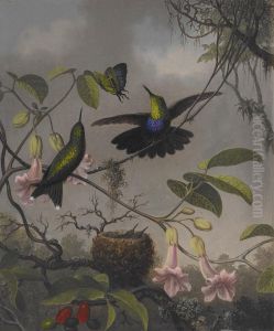 Fork-tailed Woodnymph by Martin Johnson Heade