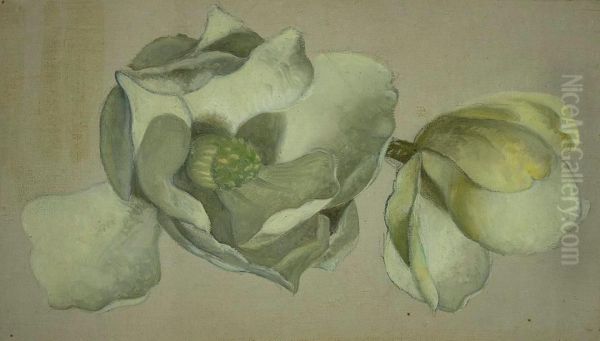 Study of Two Magnolia Blossoms - view 1