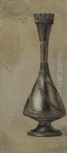 Study of Silver Vase by Martin Johnson Heade
