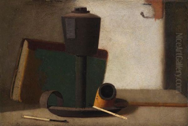 Green Book and Lard Lamp - view 1