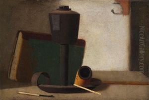 Green Book and Lard Lamp by John F. Peto