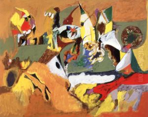 Golden Brown Painting by Arshile Gorky