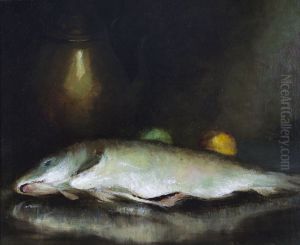 Still Life with Fish. by William Merritt Chase
