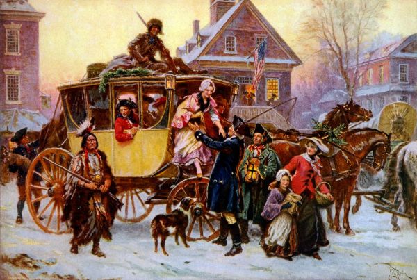 The Christmas coach 1795 - view 1