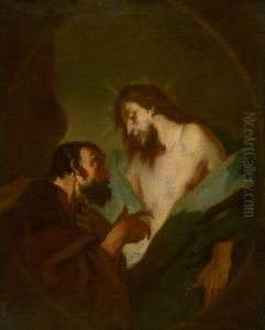Kristus a neveriaci Tomas by Franz Anton Maulbertsch