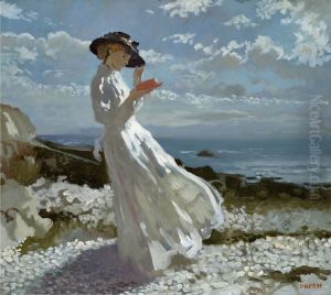 Grace reading at Howth Bay