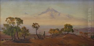 Ararat in the morning by Eranuhi Aslamazyan