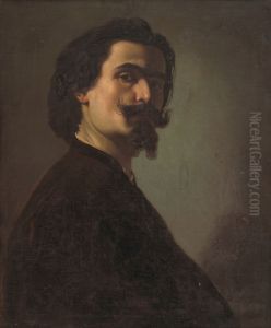 Podobizen muza s bradou by Frantisek Klimkovic