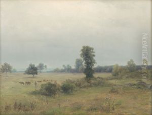 Krajina s pasucimi sa kravami by Lajos Csordak