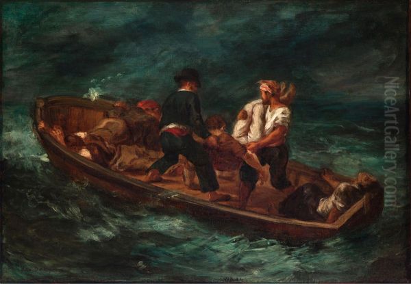 After the Shipereck (Barge of Don Juan - dead body thrown to the sea) - view 1