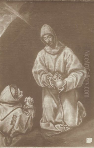 St Francis and Brother Leo Meditating on Death - view 1