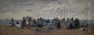 <<Piludafa nakila, Trouville (3) (trutca ke Boudin)>> by Eugene Louis Boudin