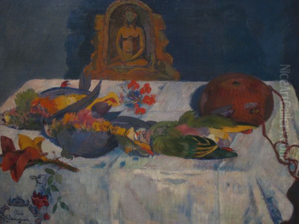 Still Life with Parrots By Paul Gauguin - view 1