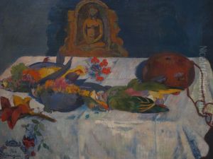 Still Life with Parrots By Paul Gauguin by Paul Gauguin
