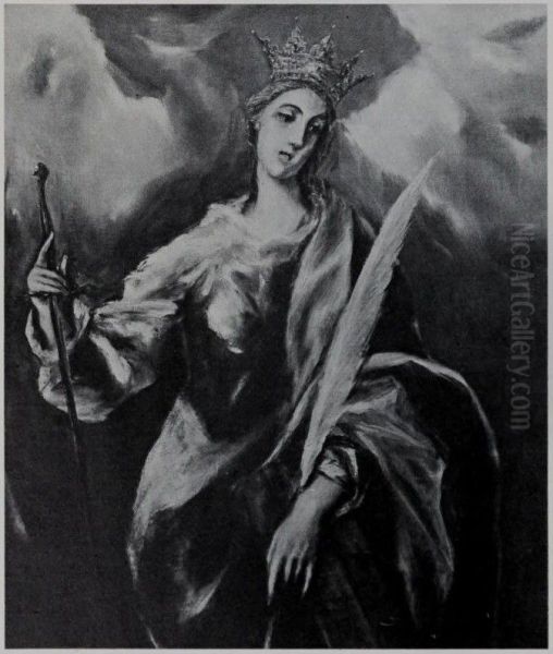 Saint Catherine with Crown and Palm Branch - view 1