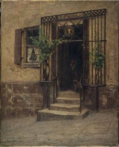 Auberge a l'enseigne de Saint-Etienne, rue de la Montagne-Sainte-Genevieve by Fernand Maillaud