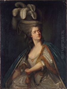 Portrait de Mme Thenard, dite "la Grande" (1757-1849), societaire de la Comedie Francaise, dans le role d'Hermione dans "Andromaque" by Adele Romany