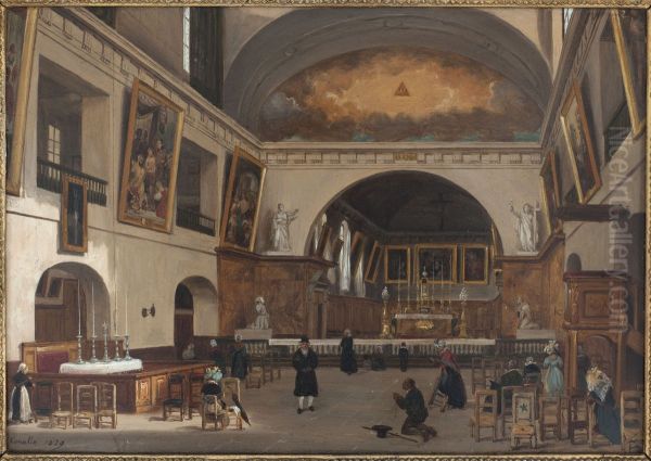 Interieur de l'eglise Saint-Jean-Saint-Francois - view 1