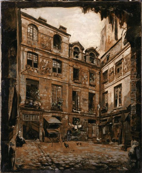La Cour de l'hotel dit Colbert, rue de l'Hotel Colbert - view 1