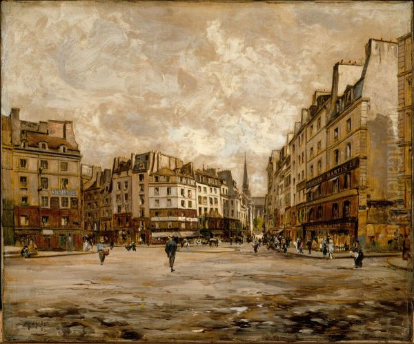 La Place Maubert, en 1888 - view 1