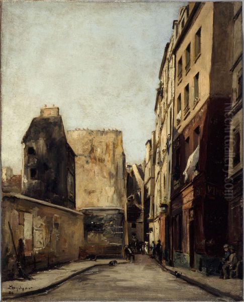 La Rue Saint-Julien-le-Pauvre, en 1886 - view 1