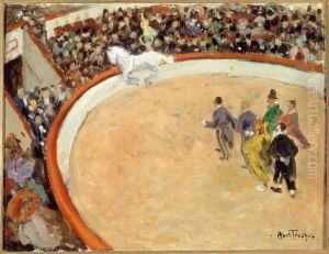Le cirque Medrano, boulevard Rochechouard by Louis Abel-Truchet