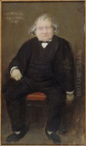 Portrait d'Ernest Renan (1823-1892), philosophe by Jean Beraud