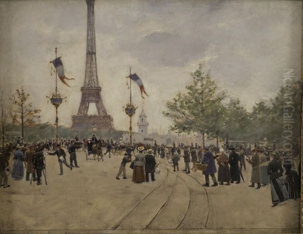 Entree de l'exposition universelle de 1889 - view 1